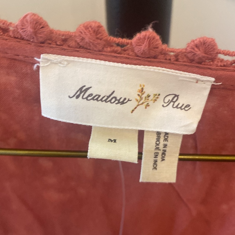 Anthropologie Terracotta Blouse - Picture 2 of 6